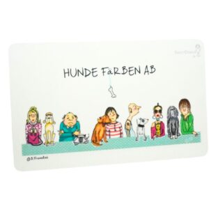 Frühstücksbrettchen Sweet Design B. Freundlieb Hunde Färben Ab